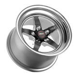 Weld Racing S71 RT-S wheel angled view with black machined center