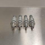 Chevrolet style Aluminum Valve Stem Caps With Square Cut base - R&P Motorsports and Coatings